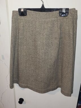 GAP Black and Cream Herringbone Fabric